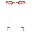 Summer Burst Vogelbad – Elegantes 2-Teile Set...