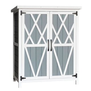 Kompakter Gartenschrank aus FSC-zertifiziertem Holz - Ideal für Balkon &Terrasse