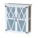 Kompakter Gartenschrank aus FSC-zertifiziertem Holz - Ideal für Balkon &Terrasse