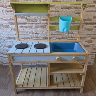 Spielküche aus FSC-zertifiziertem Holz – Fröhlicher Spielspaß mit bunten Details