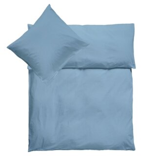 Jersey Bettwäsche 135x200cm + 80x80cm Eisblau