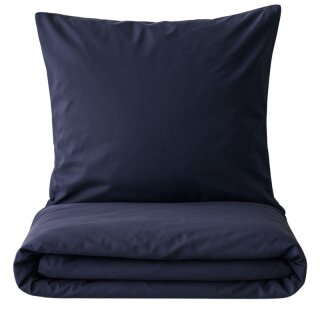 Microfaser Bettwäsche 135x200/80x80cm RV Navy-Blau