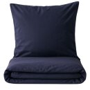 Microfaser Bettwäsche 135x200/80x80cm RV Navy-Blau