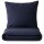 Microfaser Bettwäsche 135x200/80x80cm RV Navy-Blau