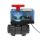 Solarsteuerung Set SC01 mit 2-Wege Kugelhahn S6 DN40, PVCU Klebemuffe d50, 230 VAC