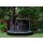trampolin 3InGround Deluxe,66 Meter schwarz/grün