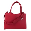 Socha Design, Business bag Straight Line red - 14"-15.6", made from  NIVODUR,