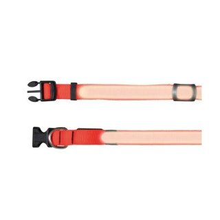 Trixie Flash Halsband - Signalorange L-XL: 55-70 cm